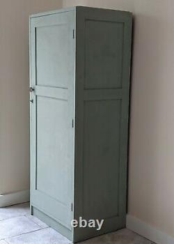 Vintage Kitchen Larder Cupboard Linen Closet Pantry 1943 Sage Green Wooden