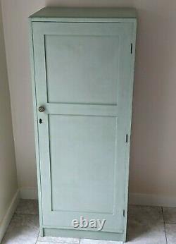 Vintage Kitchen Larder Cupboard Linen Closet Pantry 1943 Sage Green Wooden