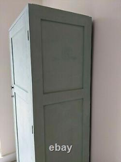 Vintage Kitchen Larder Cupboard Linen Closet Pantry 1943 Sage Green Wooden