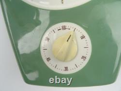 Vintage Kitchen PETER Retro Wall Clock German Ceramic (Junghans era)