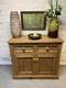Vintage Kitchen Pine Cupboard Solid Wood Pantry Drawers Cutlery Side Table Stora