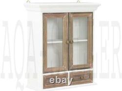 Vintage Kitchen Wall Cabinet Bathroom Storage Display Unit Shabby Chic Cupboard