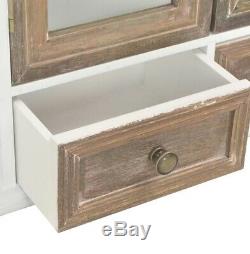 Vintage Kitchen Wall Cabinet Bathroom Storage Display Unit Shabby Chic Cupboard