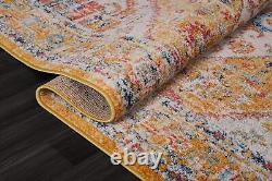 Vintage Large Area Rugs, Oriental Stain Resistant Floor Rug for Living Room 7656