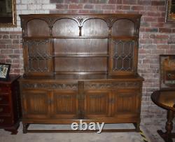 Vintage Large Old Charm Kitchen Welsh Dresser Buffet Cabinet