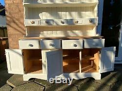 Vintage Large pine welsh dresser for front room or kitchen used