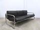 Vintage Leather & Chrome 3 Seater Sofa By Rodney Kinsman Mid Century Retro