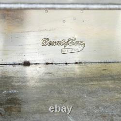 Vintage Lincoln BeautyBox Chrome Bread Box Mid Century Modern Retro Kitchen MCM
