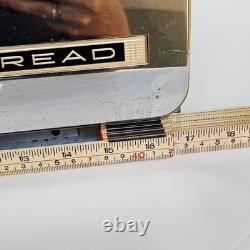 Vintage Lincoln BeautyBox Chrome Bread Box Mid Century Modern Retro Kitchen MCM
