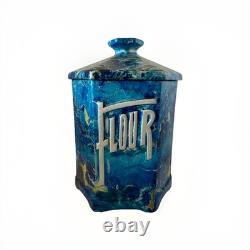 Vintage MID-CENTURY MODERN Ceramic Kitchen Canisters Set Holiday Design-esque