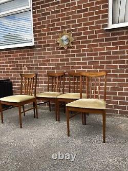 Vintage Mcintosh Teak Dining Chairs x4 Mid Century Retro 60s 70s RARE Kitchen