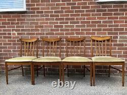 Vintage Mcintosh Teak Dining Chairs x4 Mid Century Retro 60s 70s RARE Kitchen