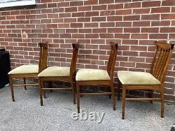 Vintage Mcintosh Teak Dining Chairs x4 Mid Century Retro 60s 70s RARE Kitchen