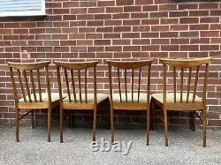 Vintage Mcintosh Teak Dining Chairs x4 Mid Century Retro 60s 70s RARE Kitchen