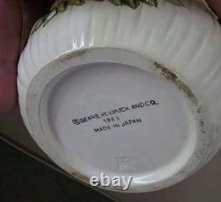 Vintage Merry Mushroom Sears Roebuck & Co 4 Piece Canister Set 1983 Japan