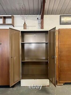 Vintage Metal Cupboard, Industrial, Office, Cabinet, Storage, Kitchen, Utility