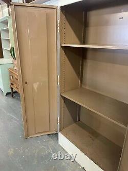 Vintage Metal Cupboard, Industrial, Office, Cabinet, Storage, Kitchen, Utility