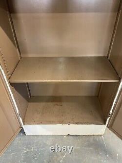 Vintage Metal Cupboard, Industrial, Office, Cabinet, Storage, Kitchen, Utility