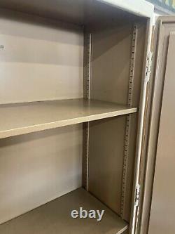 Vintage Metal Cupboard, Industrial, Office, Cabinet, Storage, Kitchen, Utility