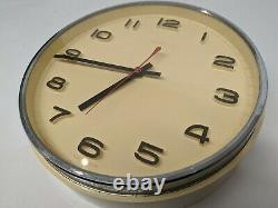 Vintage Metamec Wall Clock cream 1970s Kitchen Clock