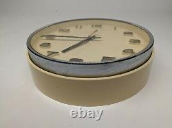 Vintage Metamec Wall Clock cream 1970s Kitchen Clock
