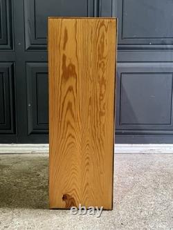 Vintage Mid 20th Century School Science Laboratory Pine Display Cabinet 1970s
