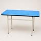 Vintage Mid-century Formica Kitchen Table Blue Pattern Laminate 1960s Retro