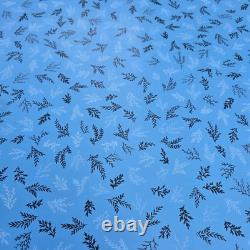 Vintage Mid-Century Formica Kitchen Table Blue Pattern Laminate 1960s Retro