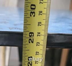 Vintage Mid-Century Formica Kitchen Table Blue Pattern Laminate 1960s Retro