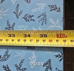 Vintage Mid-Century Formica Kitchen Table Blue Pattern Laminate 1960s Retro