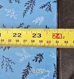 Vintage Mid-Century Formica Kitchen Table Blue Pattern Laminate 1960s Retro