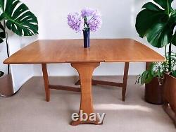 Vintage Mid Century G Plan Fresco Dining Table Drop Leaf Gate Leg Retro Teak