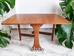 Vintage Mid Century G Plan Fresco Dining Table Drop Leaf Gate Leg Retro Teak