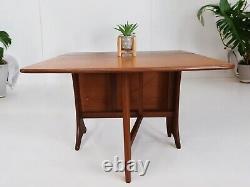 Vintage Mid Century G Plan Fresco Dining Table Drop Leaf Gate Leg Retro Teak