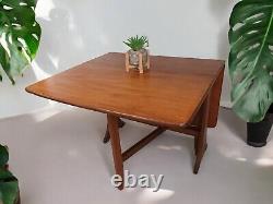 Vintage Mid Century G Plan Fresco Dining Table Drop Leaf Gate Leg Retro Teak