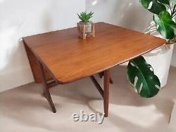 Vintage Mid Century G Plan Fresco Dining Table Drop Leaf Gate Leg Retro Teak