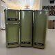 Vintage Mid Century Lincoln Beautyware Metal Kitchen Canister Set Avocado Green