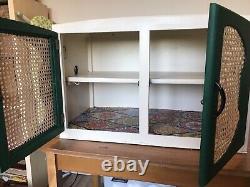 Vintage Mid Century Table Top Cabinet Upcycled Kitchen, Craft, Office Storage