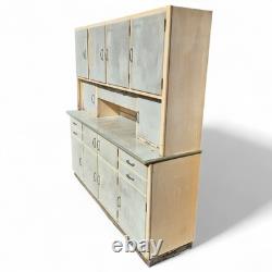 Vintage Mid Century Wooden Kitchen Cabinet Cupboard Pantry Storage Unit 1950's