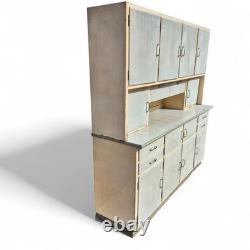 Vintage Mid Century Wooden Kitchen Cabinet Cupboard Pantry Storage Unit 1950's