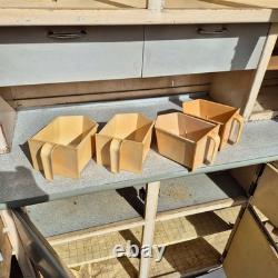 Vintage Mid Century Wooden Kitchen Cabinet Cupboard Pantry Storage Unit 1950's