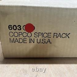 Vintage NEW COPCO Red Honeycomb Retro Wall Spice Rack By Lunge-Rande USA Made