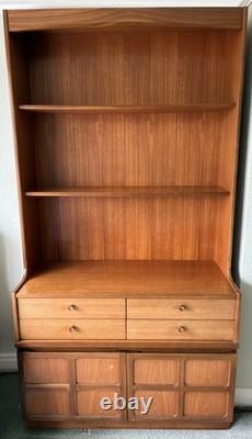 Vintage Nathan Furniture Mid Century, Teak Dresser/Display Cabinet