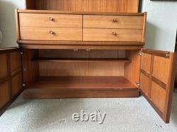 Vintage Nathan Furniture Mid Century, Teak Dresser/Display Cabinet