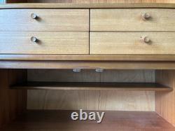 Vintage Nathan Furniture Mid Century, Teak Dresser/Display Cabinet