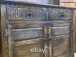 Vintage Oak Antique Style Dutch Dresser by Jaycee \ Rustic Kitchen Welsh Dresser