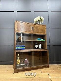 Vintage Oak Bookcase / Retro Shelves / Made By Minty /Oak Stacking Units