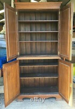 Vintage Oak Cupboard linen storage kitchen