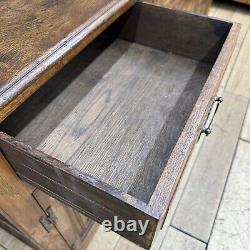 Vintage Oak Dresser / Large Kitchen Cupboard / Buffet Server / Display Dresser