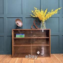 Vintage Oak Glazed Bookcase / Phoenix Gallery /Gin Cupboard /Display Cabinet